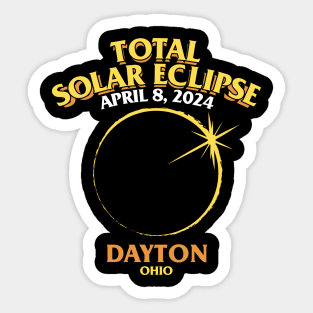 Total Solar Eclipse 2024 - Dayton, Ohio Sticker